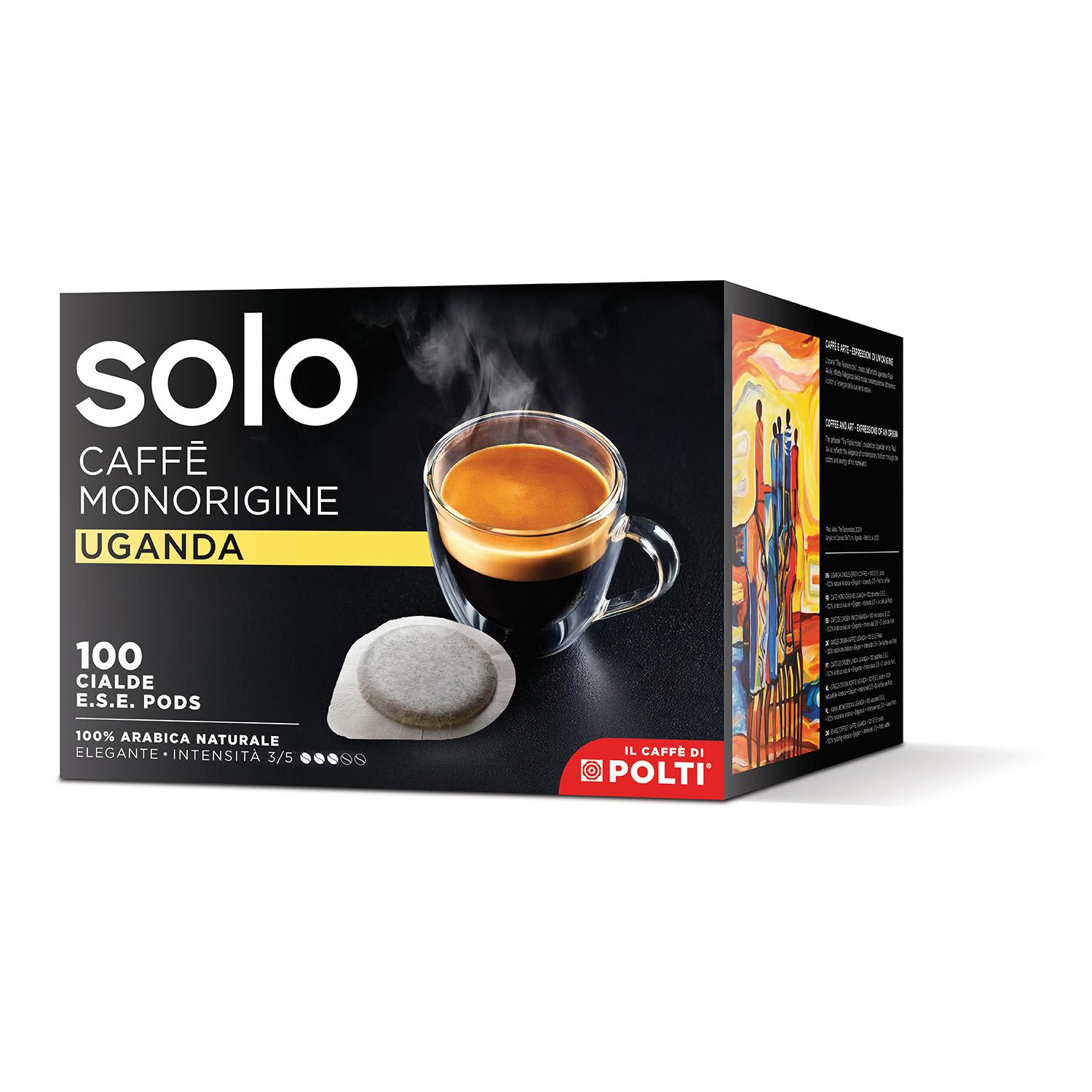 100 dosettes SOLO Caffè Monorigine Uganda