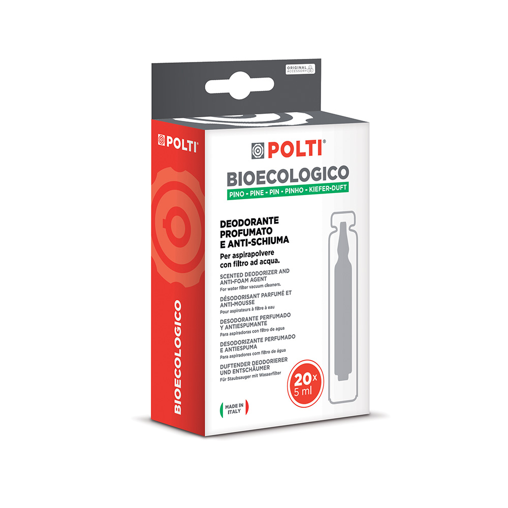 Produit anti-mousse et désodorisant Bioecologico Pin pour Polti Lecoaspira PAEU0086