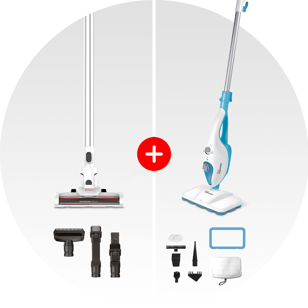 Pack exclusif Web -  Aspirateur Balai  + Nettoyeur vapeur