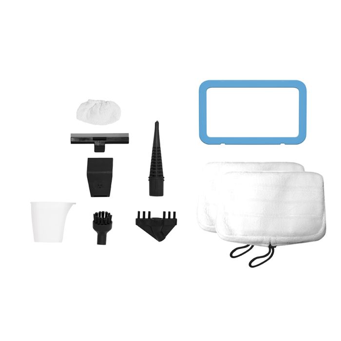 SOS Accessoire Kit 2 serpilleres et 2 bonnettes pour Nettoyeur vapeur POLTI PAEU0363