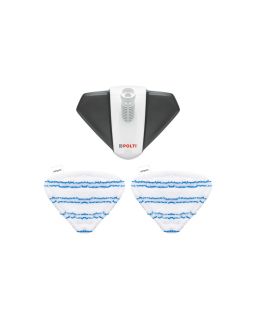 Brosse triangulaire avec 2 serpillières PAEU0400 pour Polti Vaporetto Style