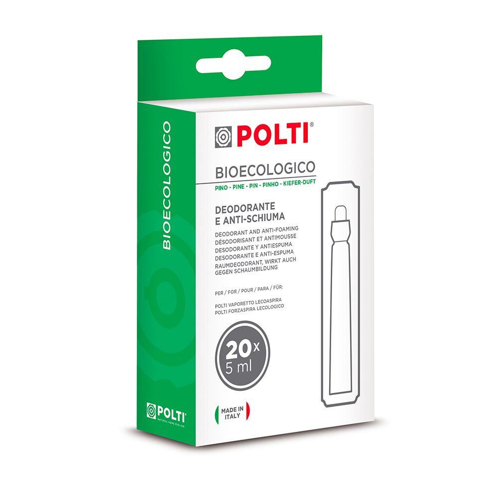 Produit anti-mousse et désodorisant Bioecologico Pin pour Polti Lecoaspira  PAEU0086