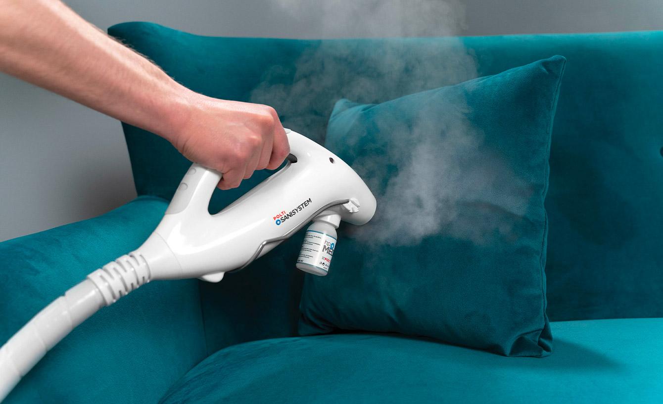 Les produits des gammes Polti Sani System, Polti Vaporetto MV et Polti Vaporetto Pro sont des Dispositifs de Désinfection par la Vapeur