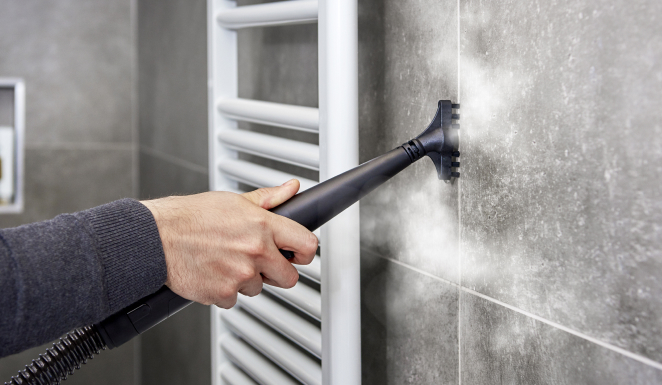 La vapeur du nettoyeur de tapis Polti